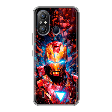 Силиконовый чехол на Itel A49 с принтом Железный человек Ironman Силиконовый чехол на Itel A49 с принтом Железный человек Ironman