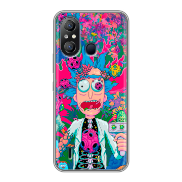 Силиконовый чехол на Itel A49 с принтом Рик и Морти Rick Morty Силиконовый чехол на Itel A49 с принтом Рик и Морти Rick Morty