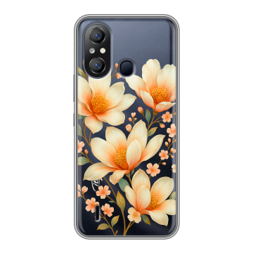 Силиконовый чехол на Itel A49 с принтом Цветы