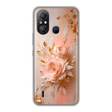 Силиконовый чехол на Itel A49 с принтом женский