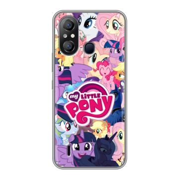 Силиконовый чехол на Itel A49 с принтом My little pony Дружба чудо