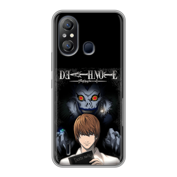Силиконовый чехол на Itel A49 с принтом Death note Тетрадь смерти