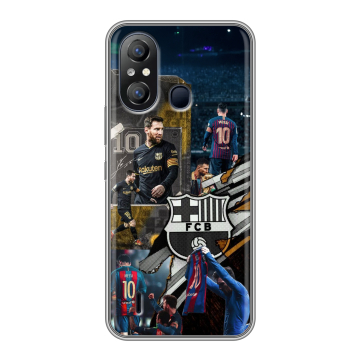 Силиконовый чехол на Itel A49 с принтом Messi Barcelona Силиконовый чехол на Itel A49 с принтом Messi Barcelona