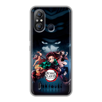 Силиконовый чехол на Itel A49 с принтом Demon Slayer Клинок рассекающий демонов Силиконовый чехол на Itel A49 с принтом Demon Slayer Клинок рассекающий демонов
