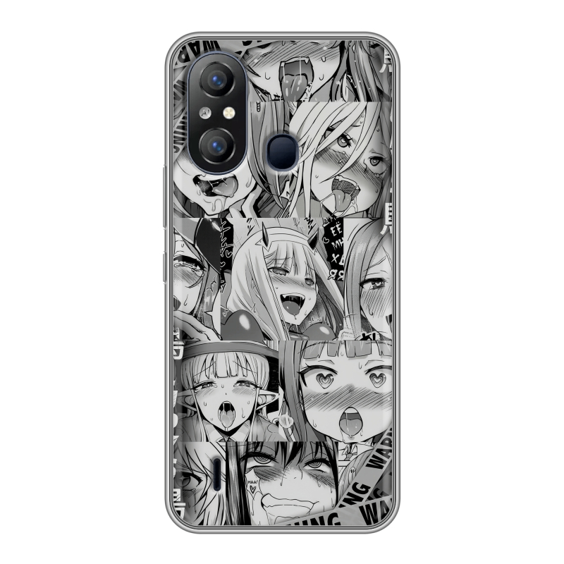 Силиконовый чехол на Itel A49 с принтом Ahegao Ахегао Аниме Силиконовый чехол на Itel A49 с принтом Ahegao Ахегао Аниме