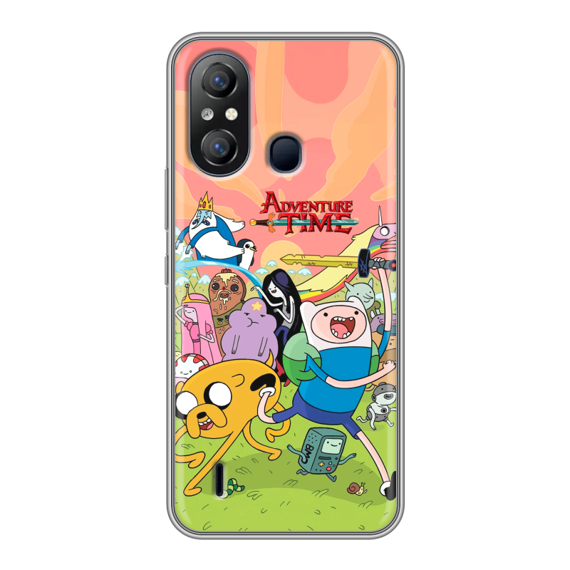 Силиконовый чехол на Itel A49 с принтом Adventure time Время приключений Силиконовый чехол на Itel A49 с принтом Adventure time Время приключений