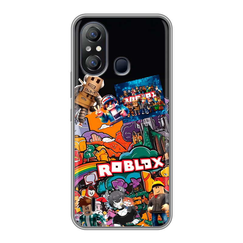 Силиконовый чехол на Itel A49 с принтом Roblox Роблокс Силиконовый чехол на Itel A49 с принтом Roblox Роблокс