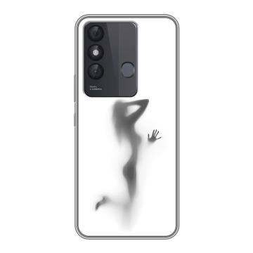 Силиконовый чехол на Itel Vision 3 Plus с принтом Силуэт