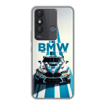 Силиконовый чехол на Itel Vision 3 Plus с принтом БМВ BMW