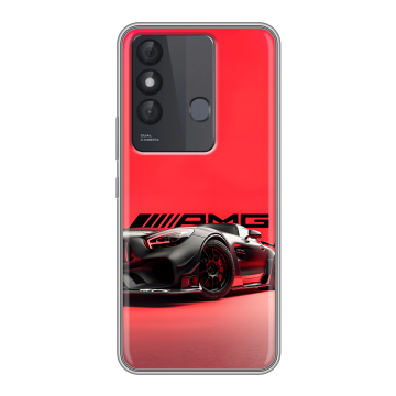Силиконовый чехол на Itel Vision 3 Plus с принтом Мерседес Mercedes AMG