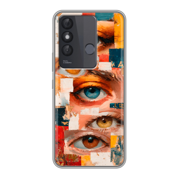 Силиконовый чехол на Itel Vision 3 Plus с принтом Модный принт