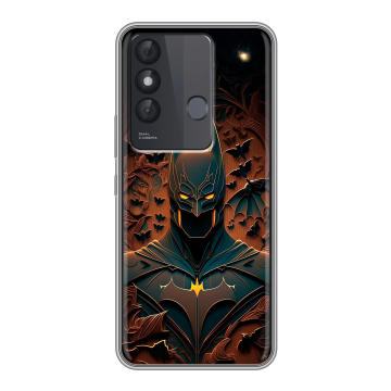 Силиконовый чехол на Itel Vision 3 Plus с принтом Batman Бэтмен