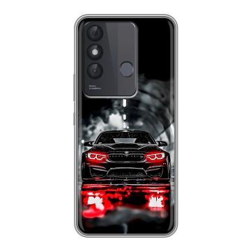 Силиконовый чехол на Itel Vision 3 Plus с принтом BMW БМВ Силиконовый чехол на Itel Vision 3 Plus с принтом BMW БМВ