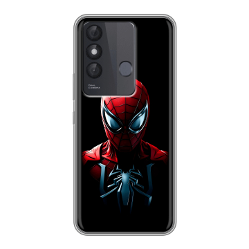 Силиконовый чехол на Itel Vision 3 Plus с принтом Spiderman Человек паук