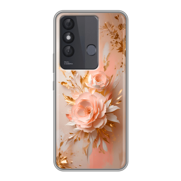 Силиконовый чехол на Itel Vision 3 Plus с принтом женский