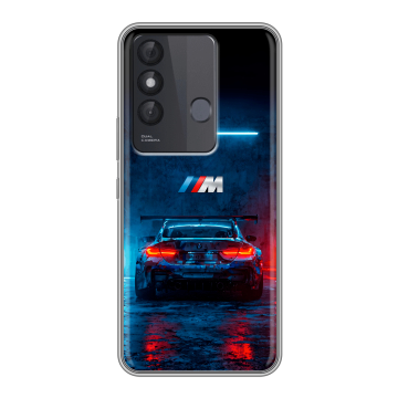 Силиконовый чехол на Itel Vision 3 Plus с принтом BMW БМВ Силиконовый чехол на Itel Vision 3 Plus с принтом BMW БМВ