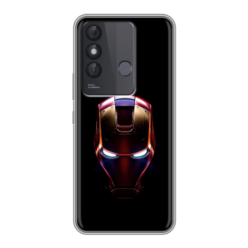 Силиконовый чехол на Itel Vision 3 Plus с принтом IronMan Железный человек Силиконовый чехол на Itel Vision 3 Plus с принтом IronMan Железный человек