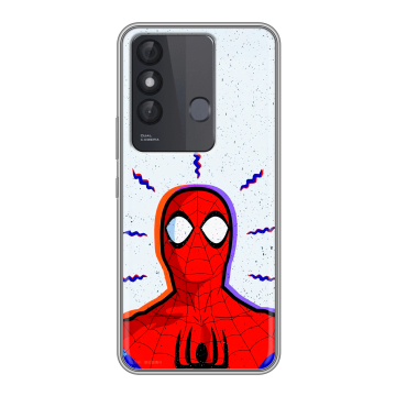 Силиконовый чехол на Itel Vision 3 Plus с принтом Spiderman Человек паук