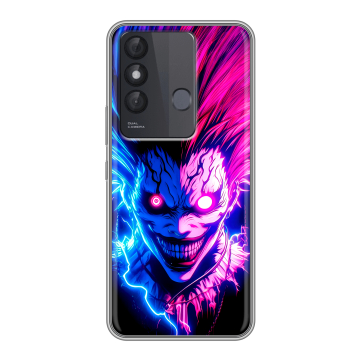 Силиконовый чехол на Itel Vision 3 Plus с принтом Death note Тетрадь смерти