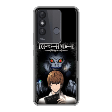 Силиконовый чехол на Itel Vision 3 Plus с принтом Death note Тетрадь смерти
