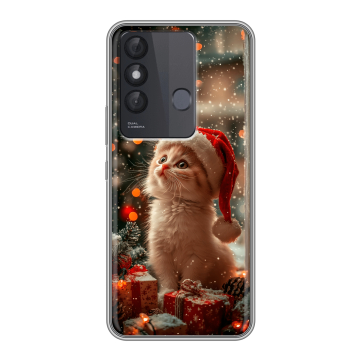 Силиконовый чехол на Itel Vision 3 Plus с принтом Новый год