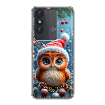 Силиконовый чехол на Itel Vision 3 Plus с принтом Новый год