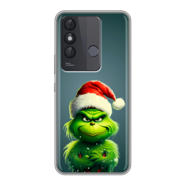 Силиконовый чехол на Itel Vision 3 Plus с принтом Новый год