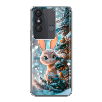 Силиконовый чехол на Itel Vision 3 Plus с принтом Новый год