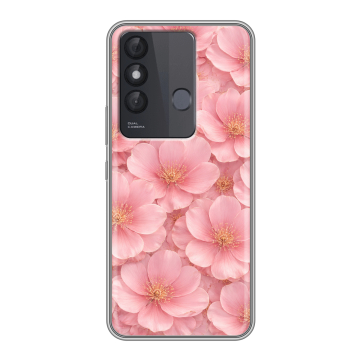 Силиконовый чехол на Itel Vision 3 Plus с принтом женский