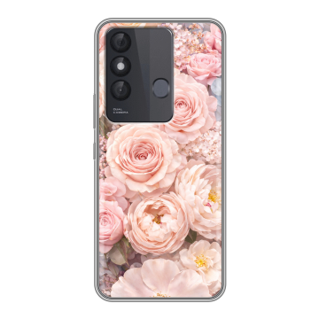 Силиконовый чехол на Itel Vision 3 Plus с принтом женский
