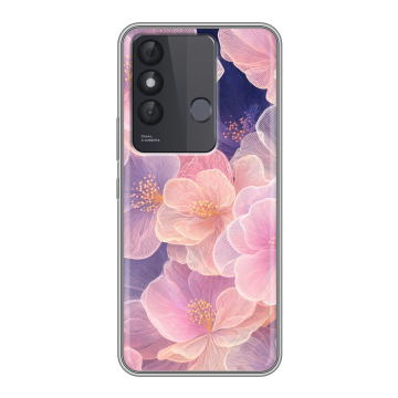 Силиконовый чехол на Itel Vision 3 Plus с принтом женский