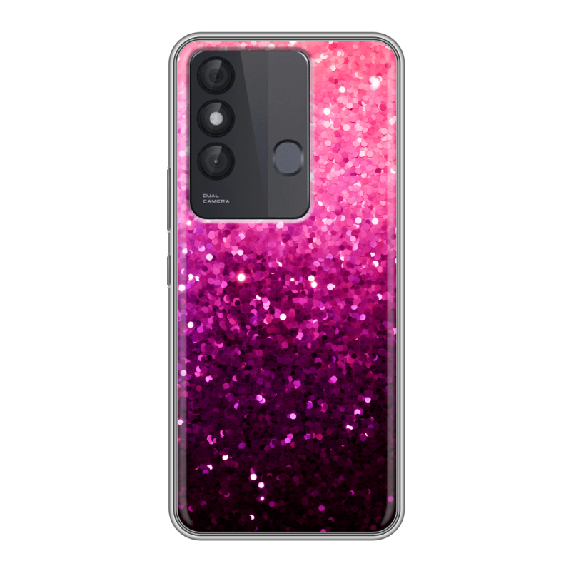 Силиконовый чехол на Itel Vision 3 Plus с принтом Блестки Силиконовый чехол на Itel Vision 3 Plus с принтом Блестки