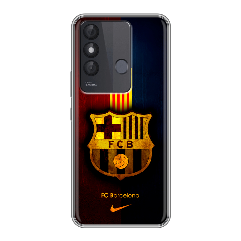 Силиконовый чехол на Itel Vision 3 Plus с принтом Барселона Barcelona Силиконовый чехол на Itel Vision 3 Plus с принтом Барселона Barcelona