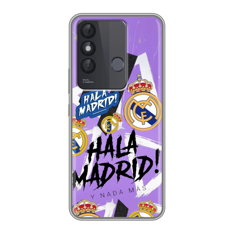 Силиконовый чехол на Itel Vision 3 Plus с принтом Real Madrid Реал Мадрид Силиконовый чехол на Itel Vision 3 Plus с принтом Real Madrid Реал Мадрид
