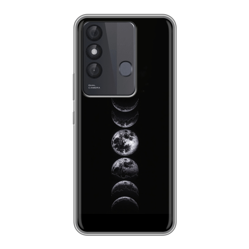 Силиконовый противоударный чехол на Itel Vision 3 Plus с принтом женский Силиконовый противоударный чехол на Itel Vision 3 Plus с принтом женский