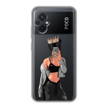 Силиконовый чехол на Xiaomi Poco M5 с принтом Женские принты