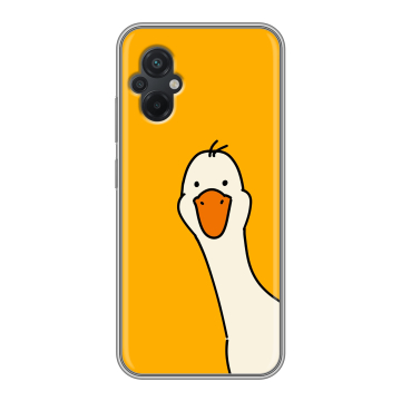 Силиконовый чехол на Xiaomi Poco M5 с принтом Утка Силиконовый чехол на Xiaomi Poco M5 с принтом Утка