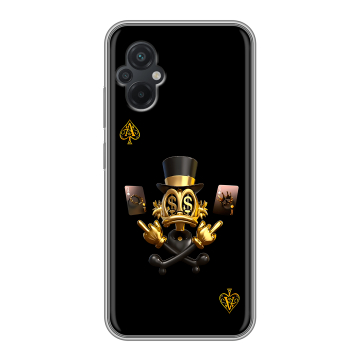 Силиконовый чехол на Xiaomi Poco M5 с принтом Золотой скрудж макдак Силиконовый чехол на Xiaomi Poco M5 с принтом Золотой скрудж макдак