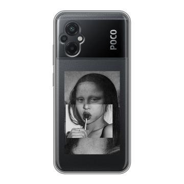 Силиконовый чехол на Xiaomi Poco M5 с принтом Мона Лиза Силиконовый чехол на Xiaomi Poco M5 с принтом Мона Лиза