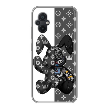 Силиконовый чехол на Xiaomi Poco M5 с принтом Луи робот Силиконовый чехол на Xiaomi Poco M5 с принтом Луи робот