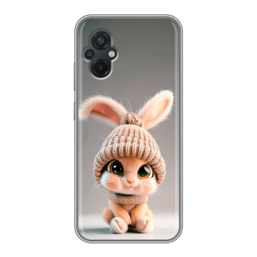 Силиконовый чехол на Xiaomi Poco M5 с принтом Кролик
