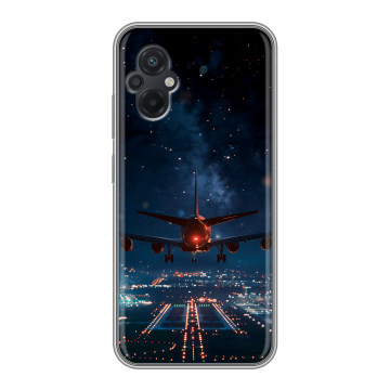 Силиконовый чехол на Xiaomi Poco M5 с принтом самолет Силиконовый чехол на Xiaomi Poco M5 с принтом самолет