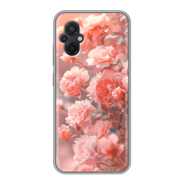 Силиконовый чехол на Xiaomi Poco M5 с принтом Розы цветы Силиконовый чехол на Xiaomi Poco M5 с принтом Розы цветы
