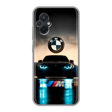 Силиконовый чехол на Xiaomi Poco M5 с принтом БМВ BMW