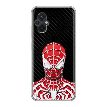 Силиконовый чехол на Xiaomi Poco M5 с принтом человек паук spiderman Силиконовый чехол на Xiaomi Poco M5 с принтом человек паук spiderman