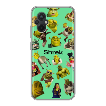 Силиконовый чехол на Xiaomi Poco M5 с принтом Шрек Shrek Силиконовый чехол на Xiaomi Poco M5 с принтом Шрек Shrek