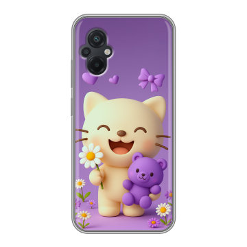 Силиконовый чехол на Xiaomi Poco M5 с принтом для девочек Силиконовый чехол на Xiaomi Poco M5 с принтом для девочек