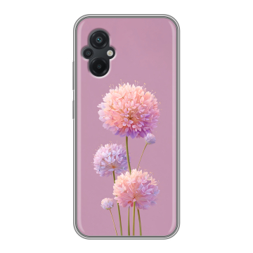 Силиконовый чехол на Xiaomi Poco M5 с принтом Цветы