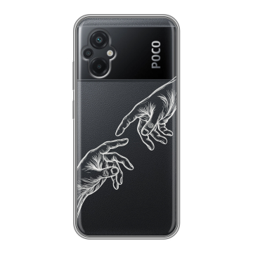 Силиконовый чехол на Xiaomi Poco M5 с принтом Сотворение мира Силиконовый чехол на Xiaomi Poco M5 с принтом Сотворение мира