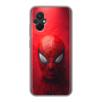Силиконовый чехол на Xiaomi Poco M5 с принтом Spiderman Человек паук Силиконовый чехол на Xiaomi Poco M5 с принтом Spiderman Человек паук